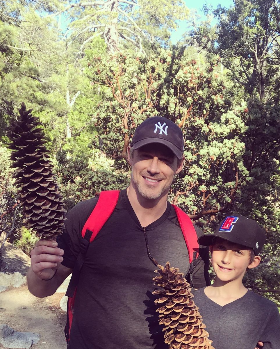 Jessie Pavelka with his son